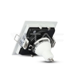 GU10 Корпус Луна Квадрат Бяла