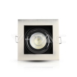 GU10 Корпус Луна Квадрат Сатен Никел