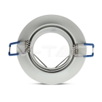 1*GU10 Корпус Луна Кръг Бяла