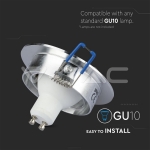 1*GU10 Корпус Луна Кръг Алуминий