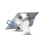 1*GU10 Корпус Луна Квадрат Алуминий