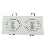 2*GU10 Корпус Луна Квадрат Бяла