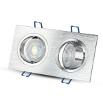 2*GU10 Корпус Луна Квадрат Алуминий