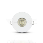 GU10 Корпус Луна Кръг Мат Бяла