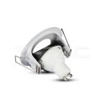 GU10 Корпус Луна Кръг Мат Бяла