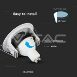 GU10 Корпус Луна Кръг Мат Бяла