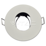 GU10 Корпус Луна Кръг Мат Бяла