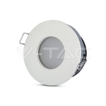 GU10 Корпус Луна Кръг Мат ф84 Бяла