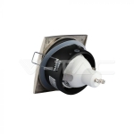 GU10 Корпус Луна Квадрат Сатен Никел