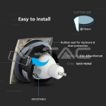 GU10 Корпус Луна Квадрат Сатен Никел