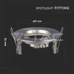 GU10 Корпус Луна Кръг Сатен Никел