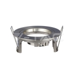 GU10 Корпус Луна Кръг Сатен Никел