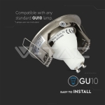 GU10 Корпус Луна Кръг Сатен Никел