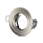 GU10 Корпус Луна Кръг Сатен Никел