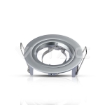 GU10 Корпус Луна Кръг Сребристро Сива