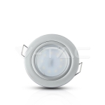 GU10 Корпус Луна Кръг Сребристро Сива