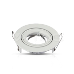 GU10 Корпус Луна Кръг Бяла