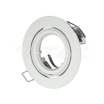 GU10 Корпус Луна Кръг Бяла