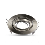 GU10 Корпус Луна Кръг Сатен Никел