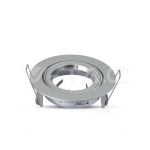 GU10 Корпус Луна Кръг Сребристро Сива