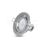 GU10 Корпус Луна Кръг Сребристро Сива