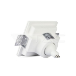 GU10 Гипсова Отливка Квадрат Бял