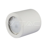 GU10 Гипсова Отливка Кръг Бял