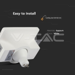 GU10 Гипсова Отливка Квадрат Бял