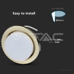 GX53 Корпус Кръг Златен