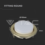 GX53 Корпус Кръг Златен