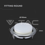 GX53 Корпус Кръг Хром