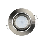 GU10 Корпус Луна Кръг Сатен Никел Променлив Ъгъл