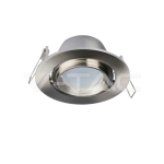 GU10 Корпус Луна Кръг Сатен Никел Променлив Ъгъл