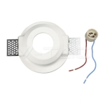 GU10 Гипсова Отливка Мат Стъкло Кръг