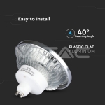 LED Крушка AR111 12W GU10 40° COB Чип Неутрално Бяла Светлина Димируема