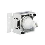 Gu10 Корпус Квадрат Бяла Рамка + Рефлектор Хром