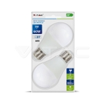 LED Крушка 9W А60 Е27 3-Степенно Димиране Бяла Светлина Блистер 2 бр.