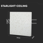 8W LED Звездно Пано Смяна на Цвета Бяло Тяло