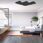 8W LED Звездно Пано Смяна на Цвета Черно Тяло