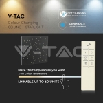 8W LED Звездно Пано Смяна на Цвета Черно Тяло