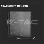 8W LED Звездно Пано Смяна на Цвета Черно Тяло