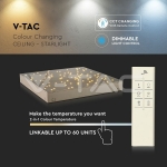 8W LED Звездно Пано Смяна на Цвета Златно Тяло