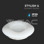 39W Пендел/Плафон Кръг 3 Цветен Димиращ Бял