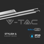 36W LED Стенна/Таванна Лампа 4000K Двойна Хром