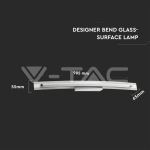 18W LED Лапма за Стена Дизайнерска Извивка Хром Неутрално Бяла Светлина