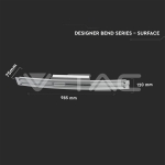 36W LED Стена/Таван Хром Двойно Стъкло Неутрално Бяла Светлина