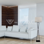 Лампион E27 Черна, Слонова Кост Ключ Квадратна