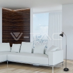 Наземна Лампа PIXI Черна + Хром Е27 Подвижна