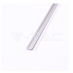 Монтажен Kит С Дифузер За LED Лента Алуминиев Мат 2000 x 24.7 x 7mm