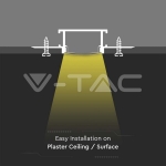 Монтажен Kит С Дифузер За LED Лента Алуминиев Мат За Вграждане Прав Широк 2000mm